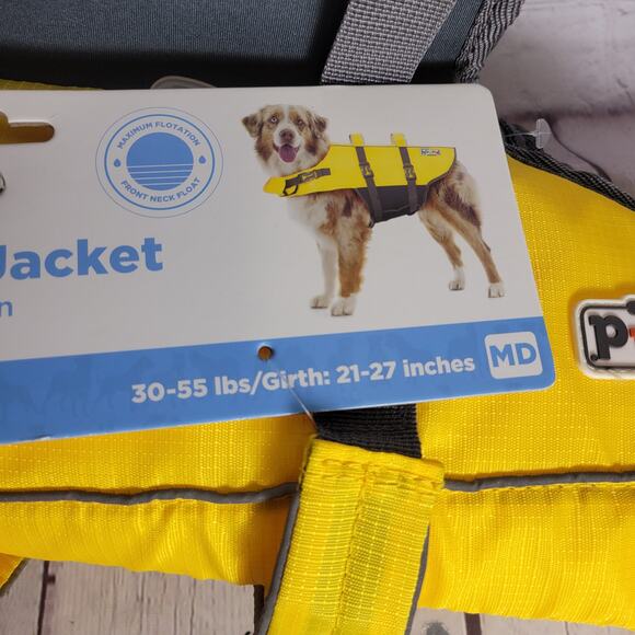 Outward Hound Granby Splash Dog Life Jacket Medium 30-55lbs Reflective Flotation - Picture 3 of 11